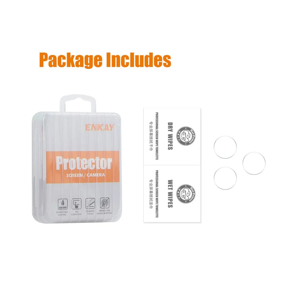 ENKAY HAT PRINCE 3Pcs / Group For iPhone 16 Pro / 16 Pro Max Camera Lens Protector 0.2mm 9H High Aluminum-Silicon Glass Lens Film - 5