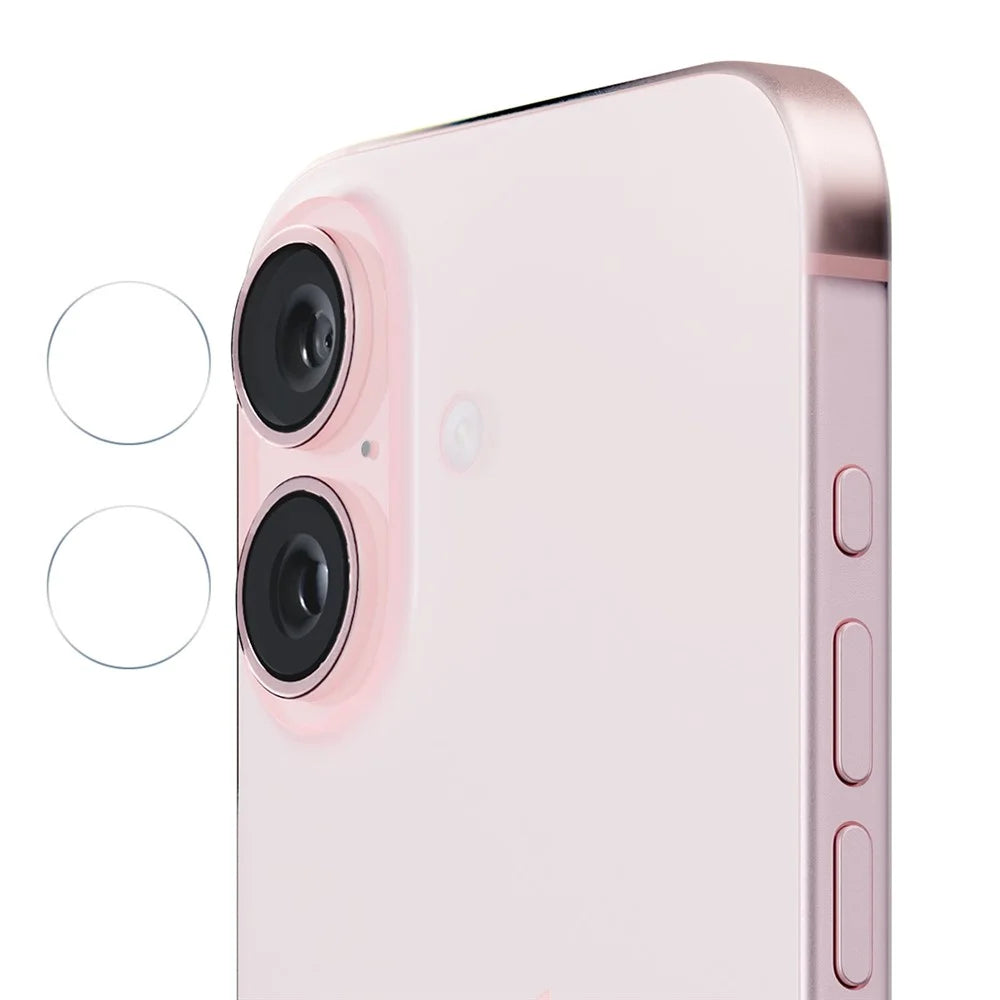 ENKAY HAT PRINCE 2Pcs / Group For iPhone 16 / 16 Plus Camera Lens Protector High Aluminum-Silicon Glass Lens Film 0.2mm 9H - 1