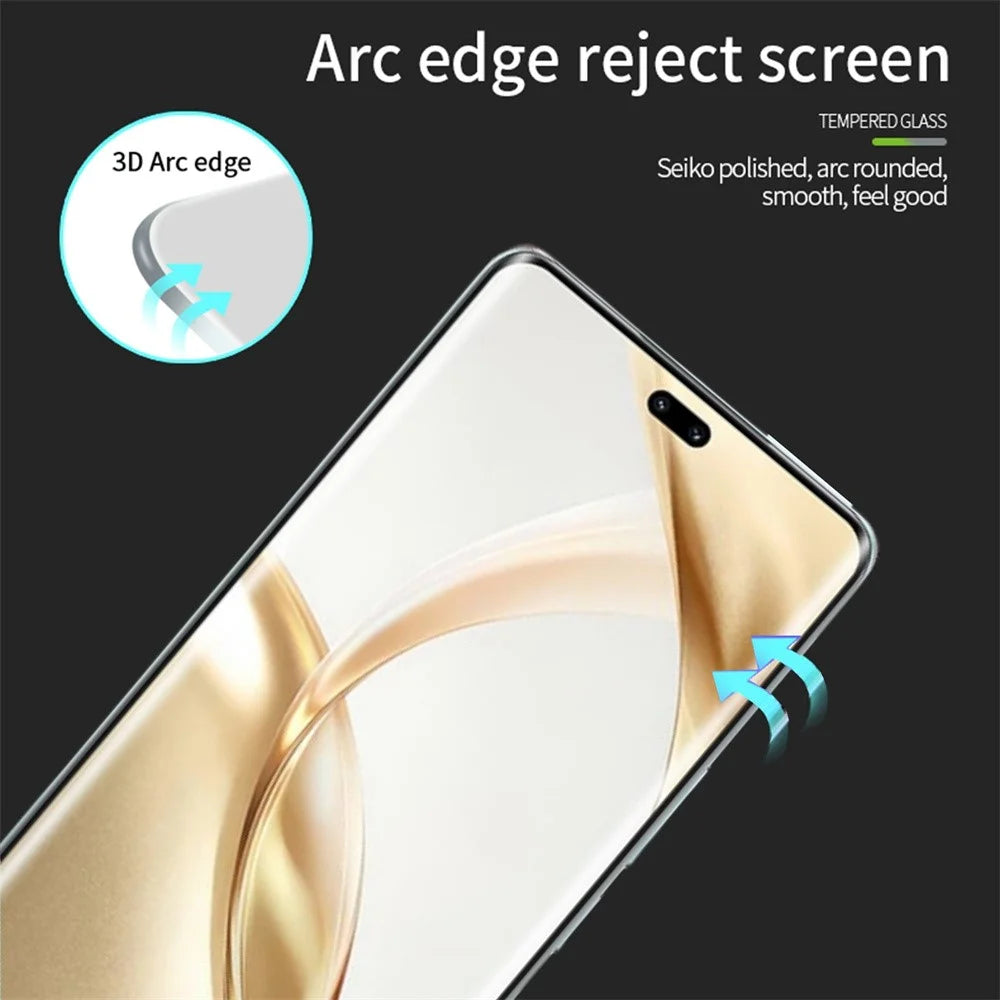 PINWUYO For Honor 200 5G 3D Hot Bending Screen Protector Tempered Glass Full Glue Film - 7