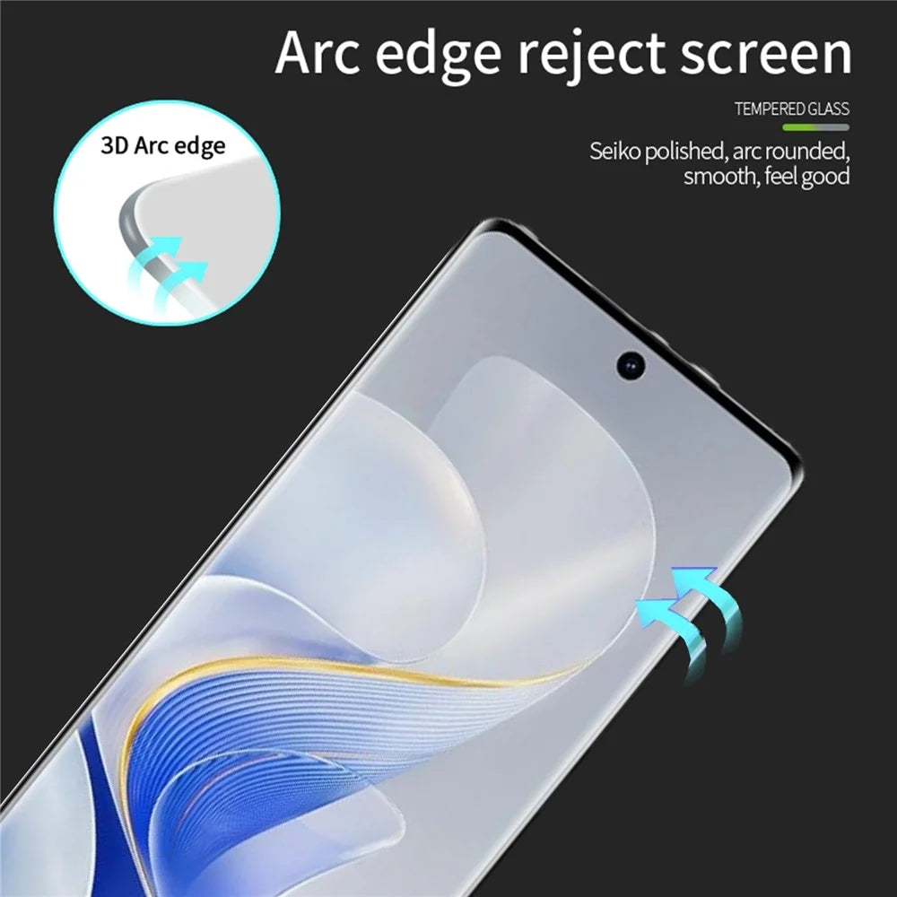 PINWUYO For vivo S19 Pro 5G 3D Hot Bending Screen Protector Anti-Fingerprint Tempered Glass Film - 7