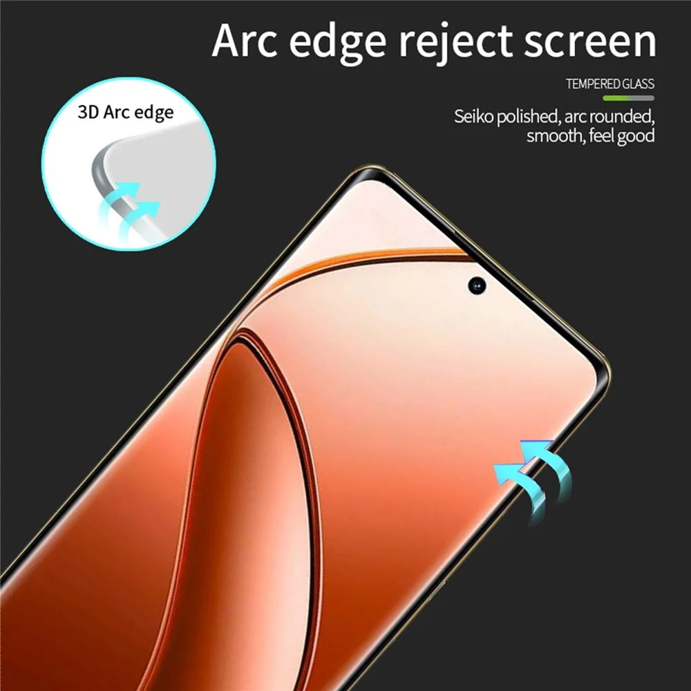 PINWUYO For Realme 12 Pro 5G / 12 Pro+ 5G Screen Protector 3D Hot Bending Tempered Glass Film - 7