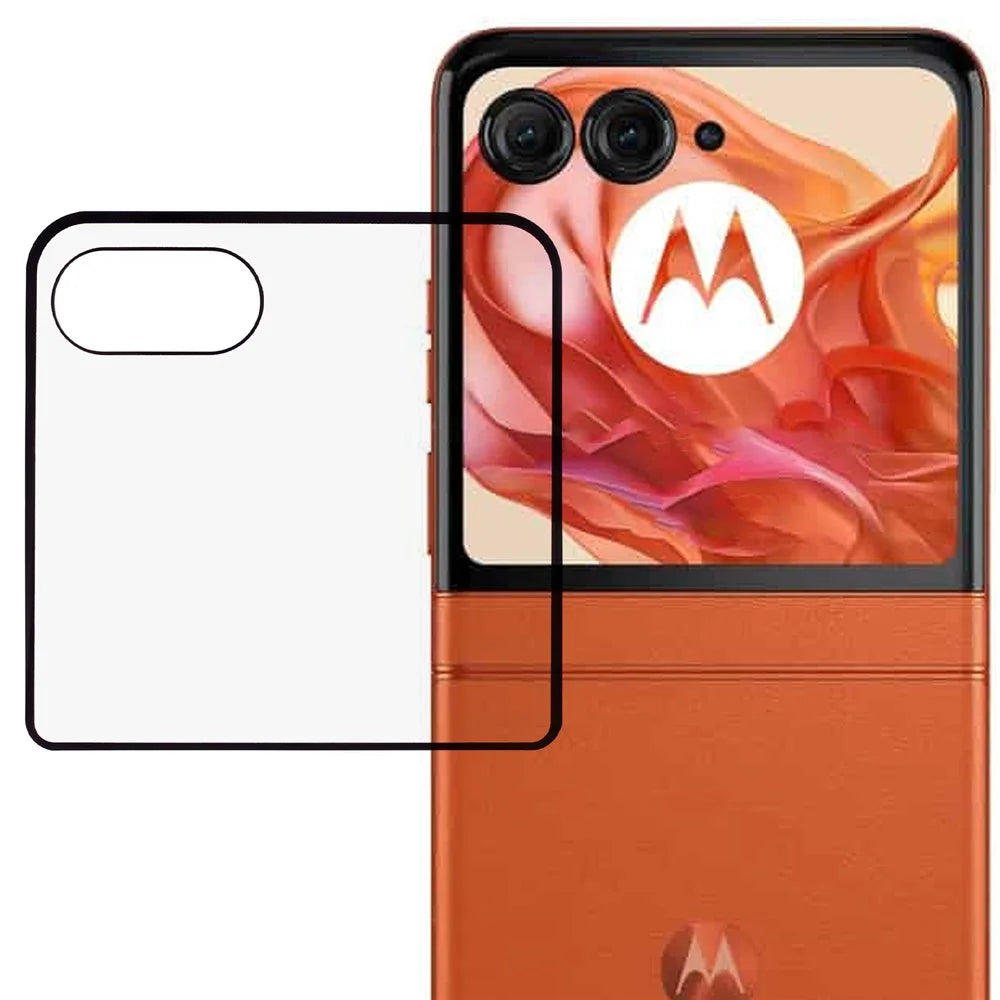 For Motorola Razr 50 5G Tempered Glass Film Back Screen Protector 3D Curved HD Rear Film - 1