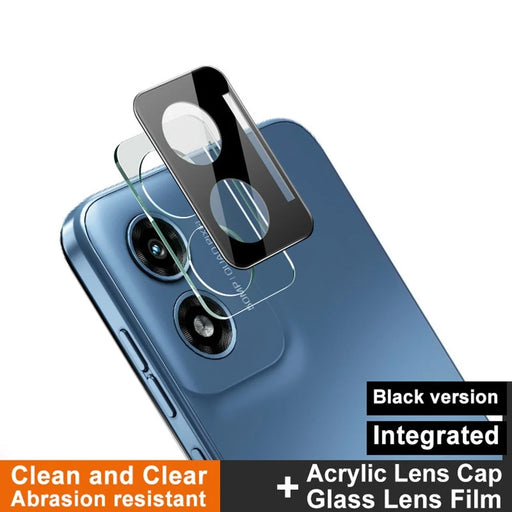 IMAK For Motorola Moto G Play (2024) 4G Tempered Glass Camera Lens Protector+Acrylic Lens Cap (Black Version) - 2