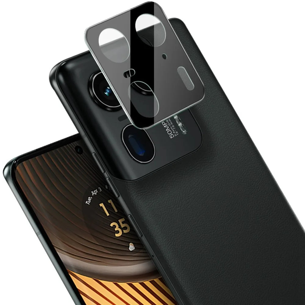IMAK For Motorola Moto X50 Ultra 5G / Edge 50 Ultra 5G Tempered Glass Lens Film+Acrylic Cap (Black Version) - 3