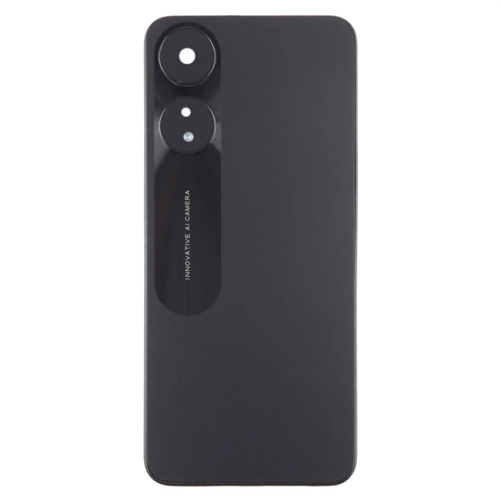 For Oppo A78 5G Back Battery Housing Cover with Camera Ring Lens Cover Spare Part - Black - 2