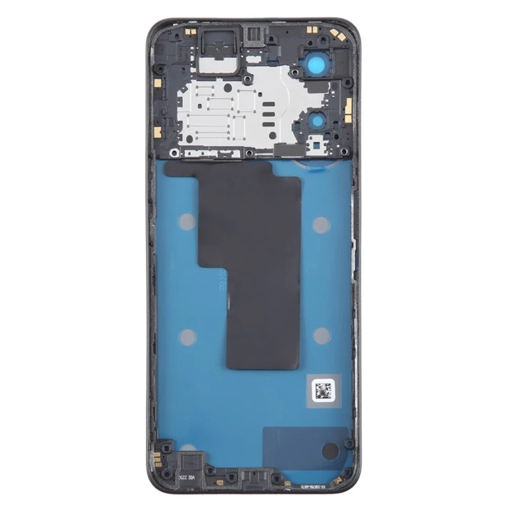For Oppo A78 5G Back Battery Housing Cover with Camera Ring Lens Cover Spare Part - Black - 3