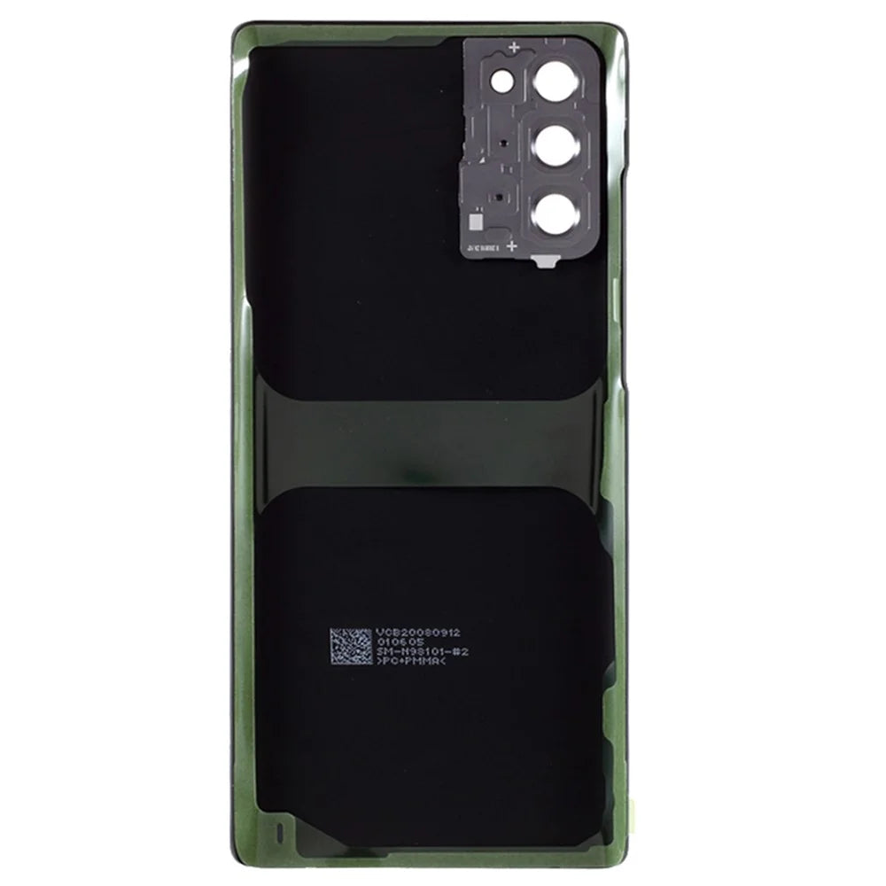 For Samsung Galaxy Note20 N980 / Note20 5G N981 Battery Housing with Adhesive Sticker + Camera Lens Cover (Without Logo) - Black - 3