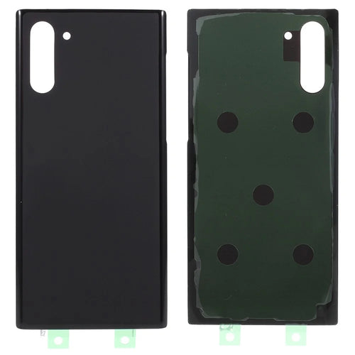 For Samsung Galaxy Note 10 4G N970 / Note 10 5G N971 Battery Housing Cover with Adhesive Sticker (Without Logo) - Black - 1