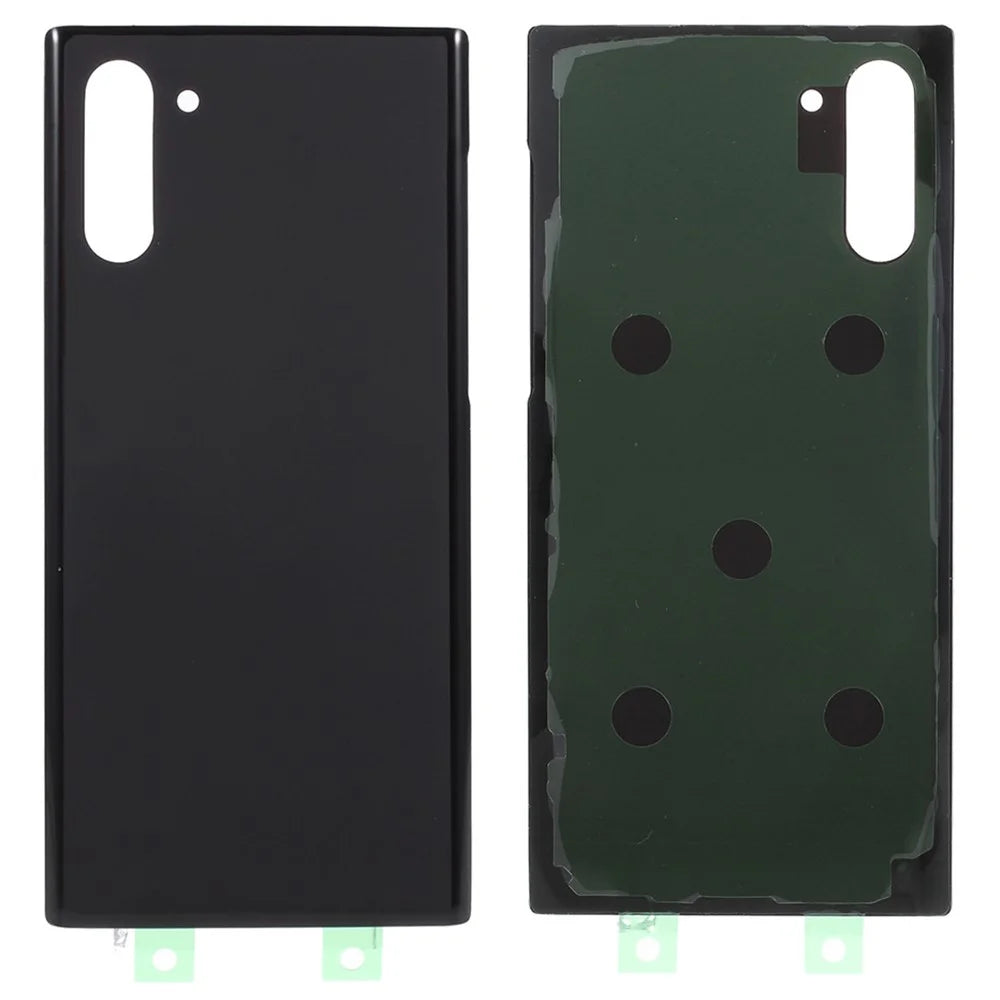 For Samsung Galaxy Note 10 4G N970 / Note 10 5G N971 Battery Housing Cover with Adhesive Sticker (Without Logo) - Black - 1