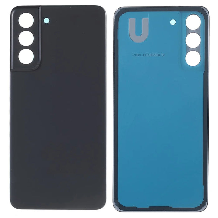 For Samsung Galaxy S21 FE 5G Battery Housing Cover with Adhesive Sticker (Without Logo) - Black - 1