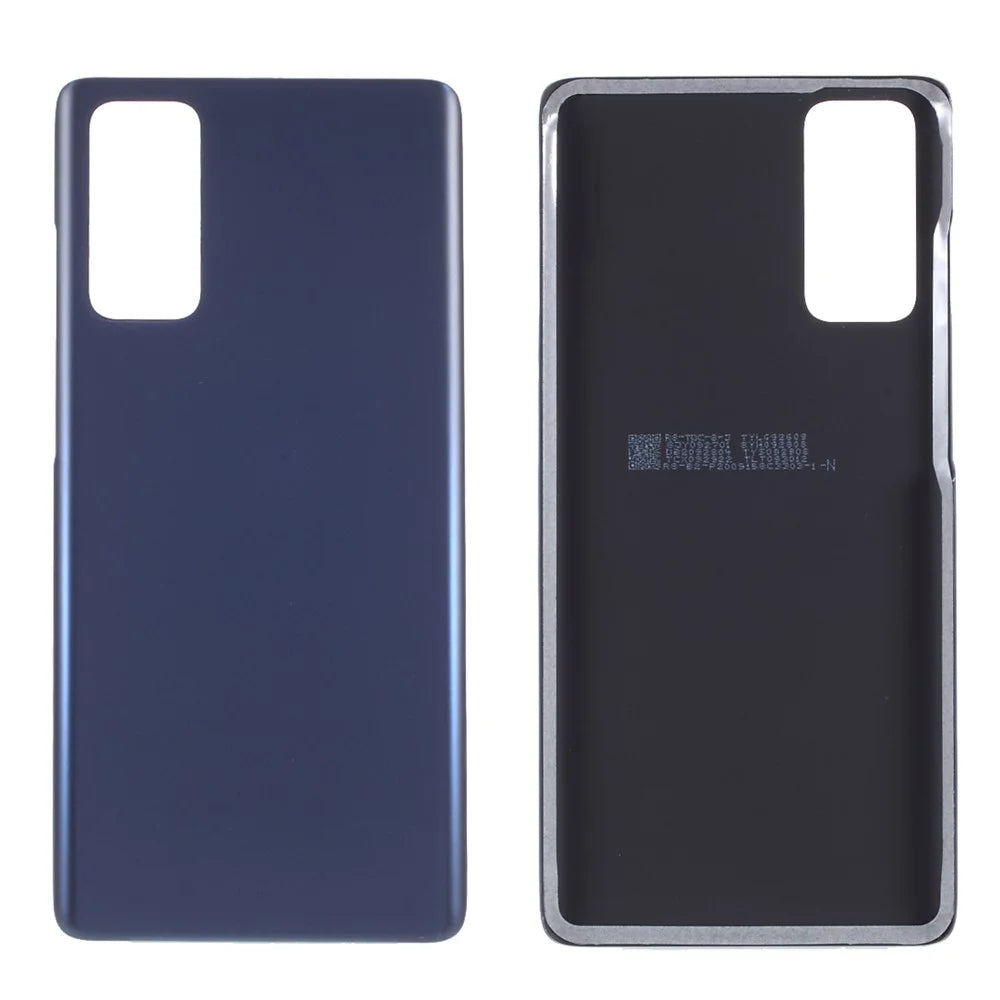 For Samsung Galaxy S20 FE G780 / S20 FE 5G G781 Battery Housing Cover with Adhesive Sticker (Without Logo) - Blue - 1