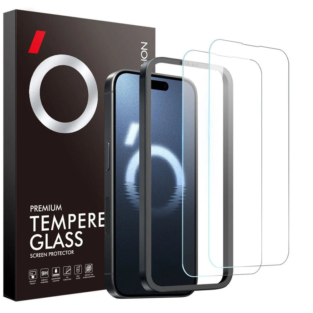NORTHJO 2Pcs A+ For iPhone 16 Pro Max Screen Protector Ultra Clear Tempered Glass Film with Installation Tool - 7