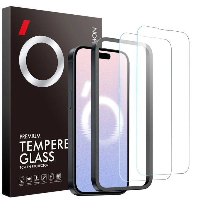 NORTHJO 2Pcs A+ For iPhone 16 Plus / 15 Plus Screen Protector Ultra Clear Tempered Glass Film with Installation Tool - 7
