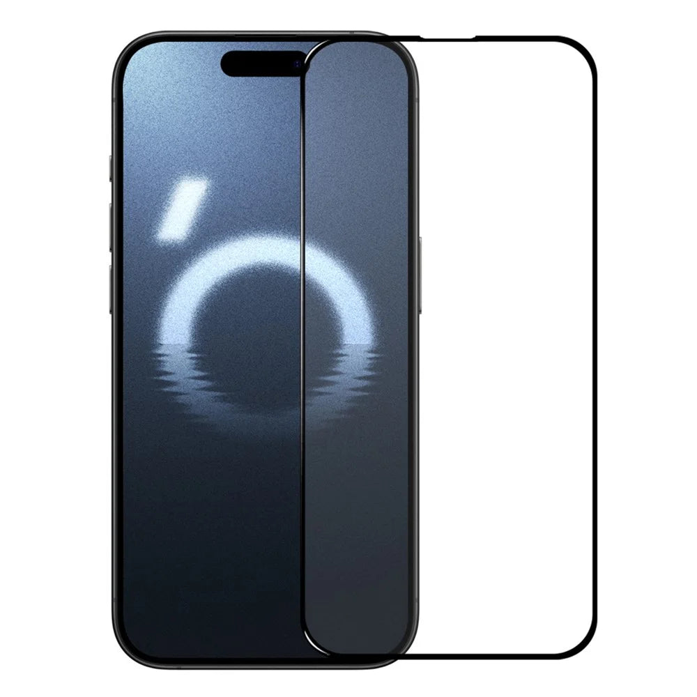 NORTHJO 2Pcs A+ For iPhone 16 Pro Screen Protector 0.3mm High Aluminum-Silicon Glass Film with Alignment Frame, Black - 2