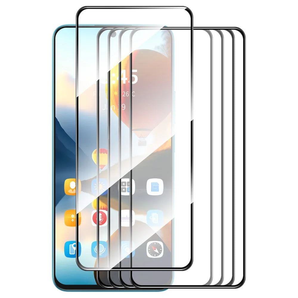 ENKAY HAT PRINCE 5Pcs For Google Pixel 9 Screen Protector 0.26mm Silk Printing High Aluminium-Silicon Glass Film - 1