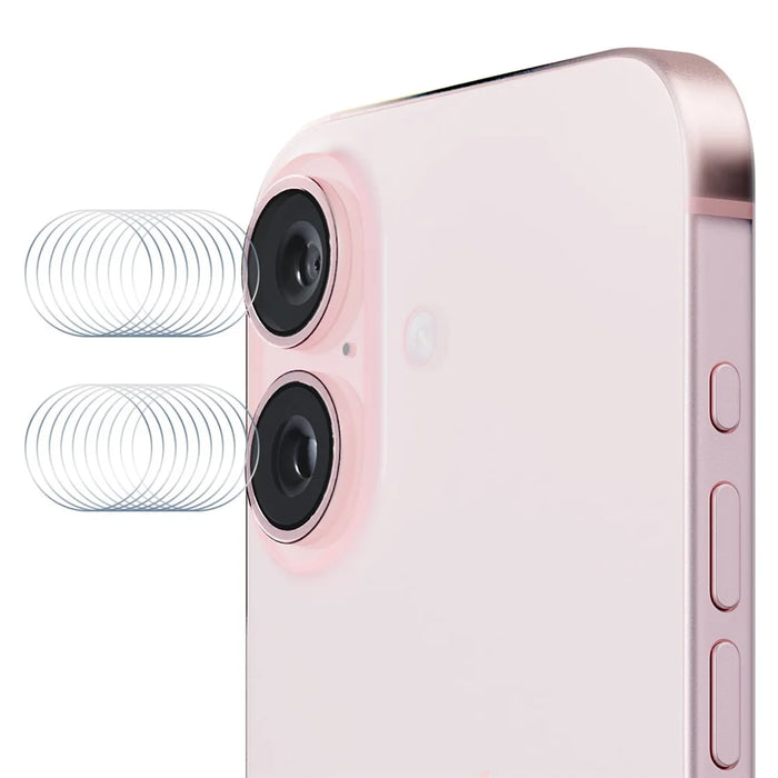 ENKAY HAT PRINCE 10 Group  /  Set For iPhone 16 / 16 Plus 0.2mm 9H High Aluminum-Silicon Glass Back Camera Lens Protector Film (2Pcs  /  Group) - 1