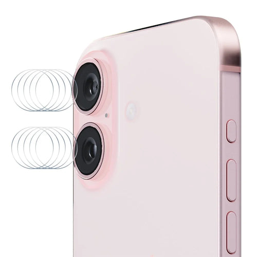 ENKAY HAT PRINCE 5Set For iPhone 16 / 16 Plus High Aluminum-Silicon Glass Film Camera Lens Protector 0.2mm 9H (2Pcs  /  Group) - 1