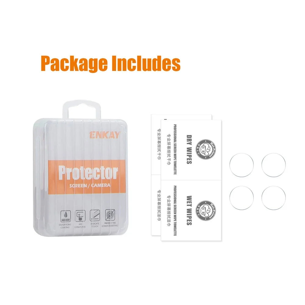 ENKAY HAT PRINCE 2Set For iPhone 16 / 16 Plus High Aluminum-Silicon Glass Film Camera Lens Protector 0.2mm 9H (2Pcs  /  Group) - 3
