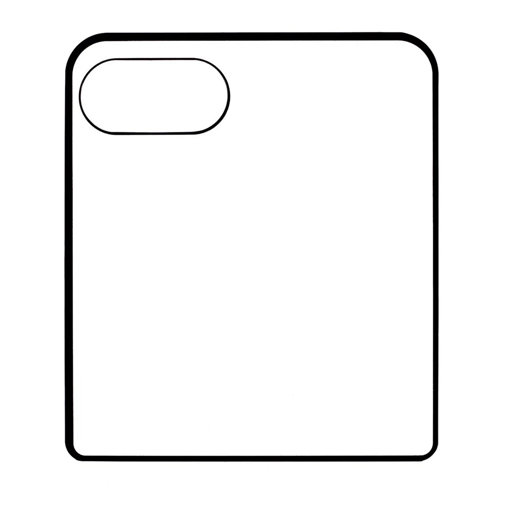 For Motorola Razr 50 Ultra 5G Tempered Glass Rear Screen Film Lens Cutouts Ports - 2