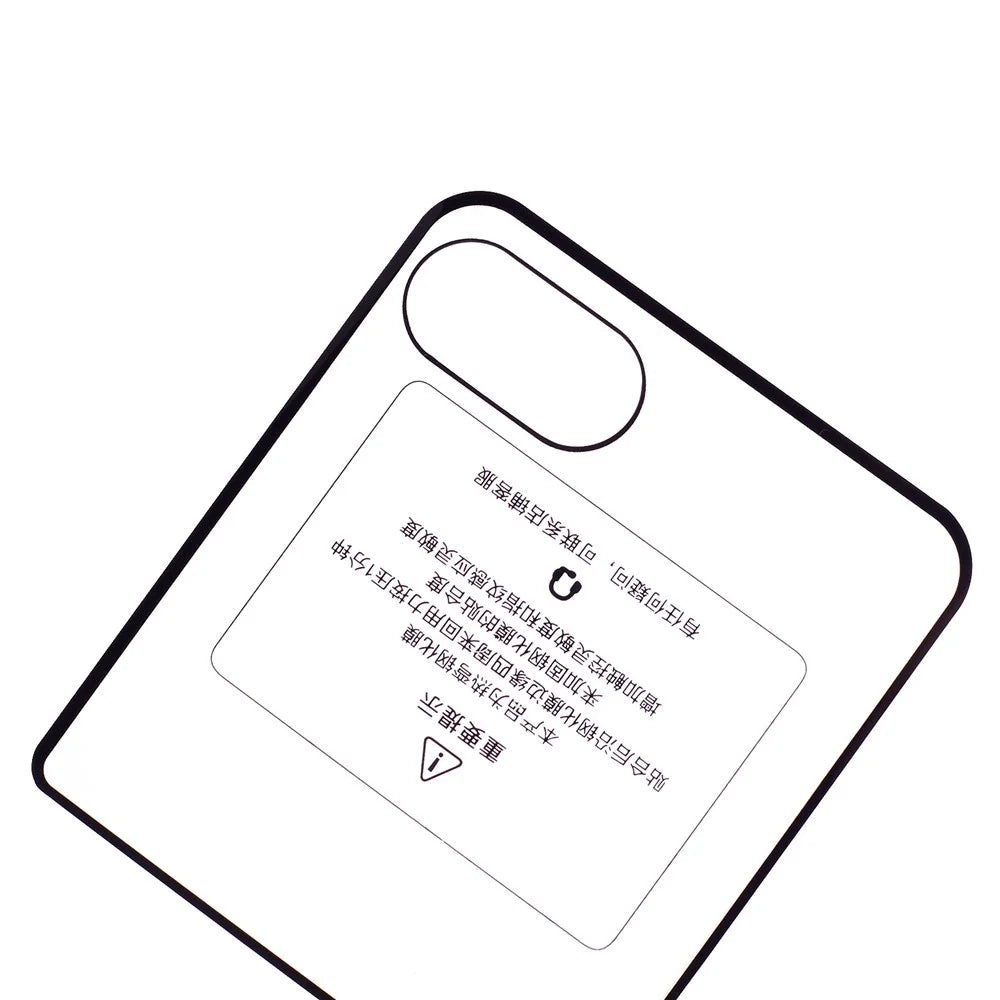 For Motorola Razr 50 Ultra 5G Tempered Glass Rear Screen Film Lens Cutouts Ports - 3