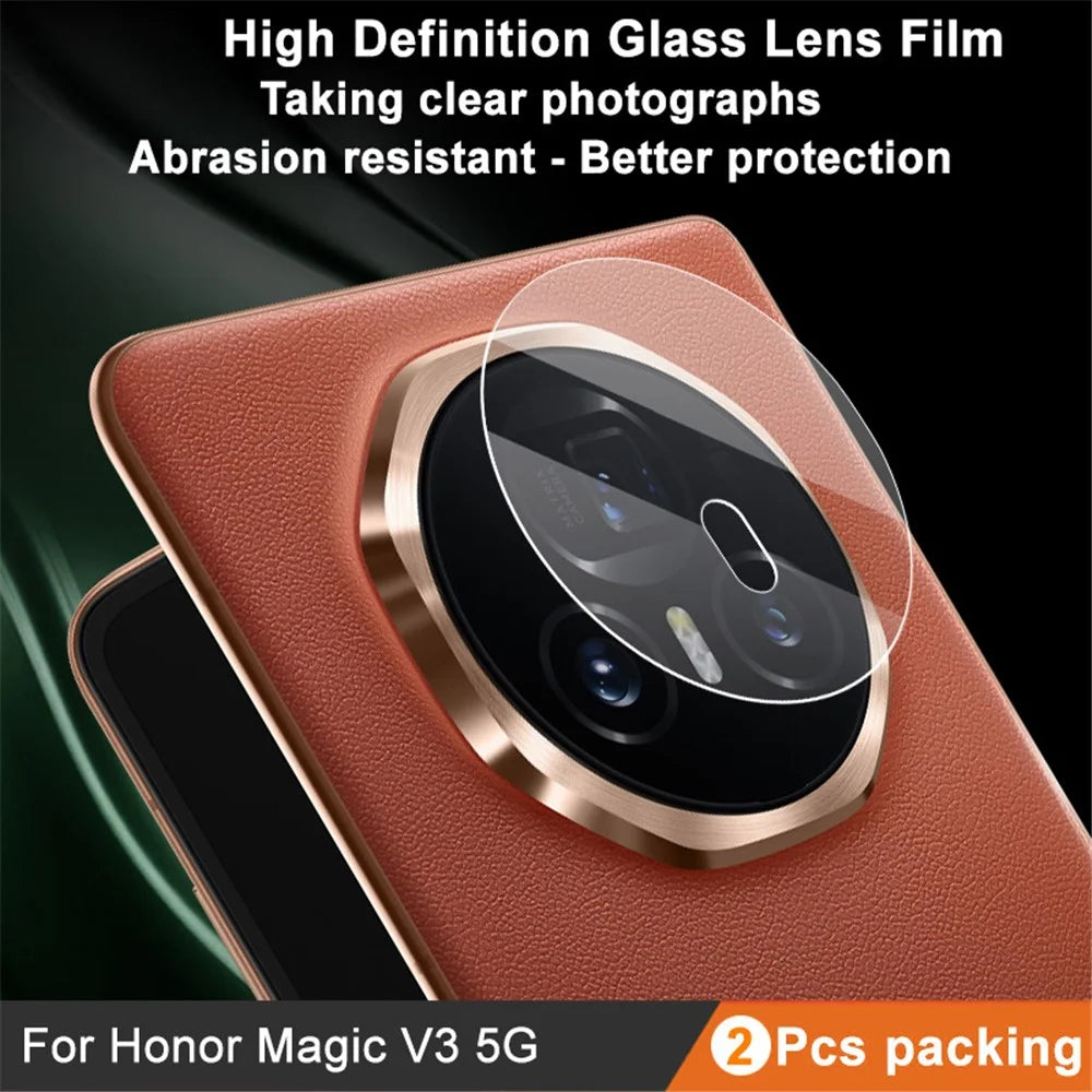 IMAK 2Pcs / Set for Honor Magic V3 5G Camera Lens Protector Ultra Clear Tempered Glass Lens Film - 2