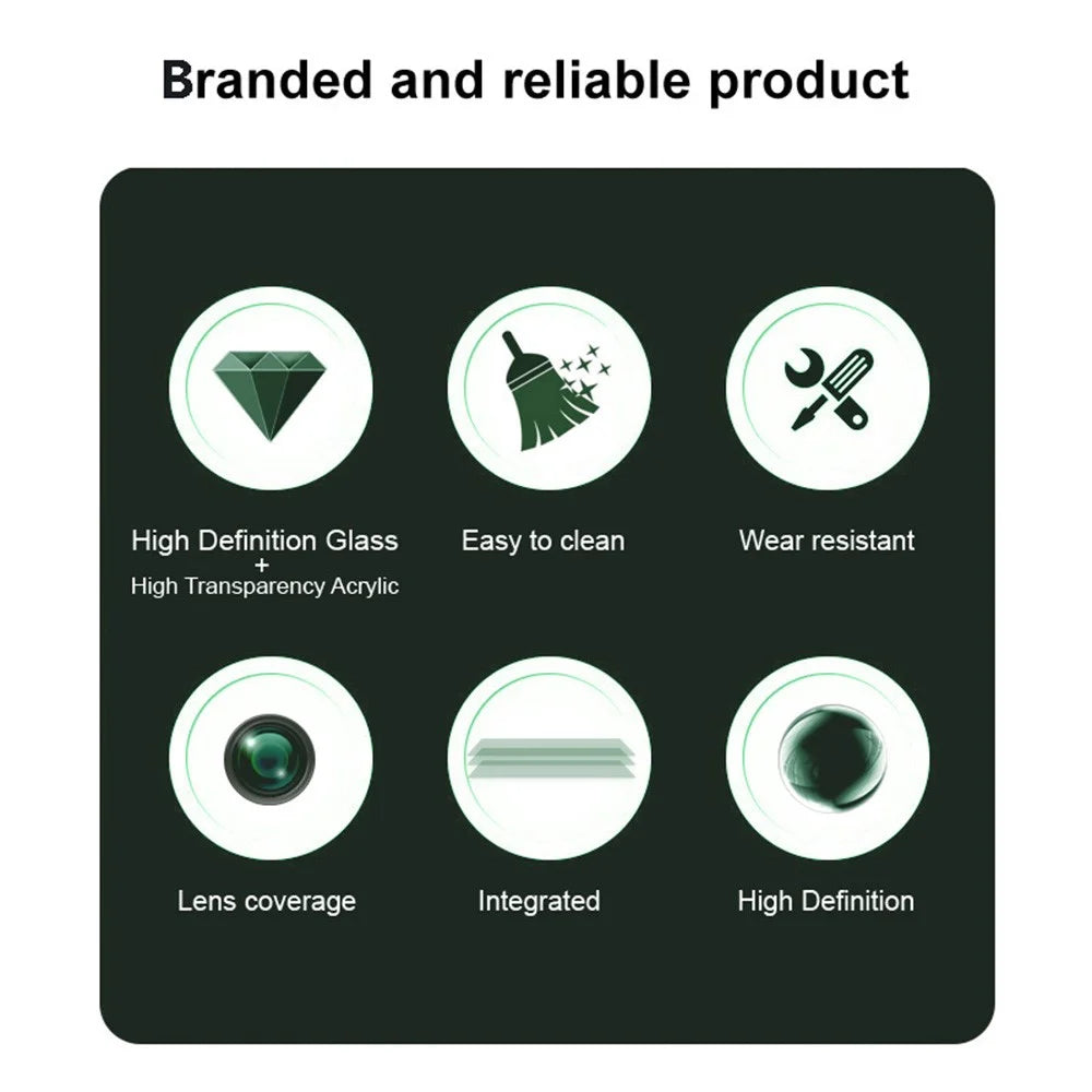 IMAK For Realme C63 4G Tempered Glass Lens Film+Acrylic Lens Cap Camera Lens Protector - 3
