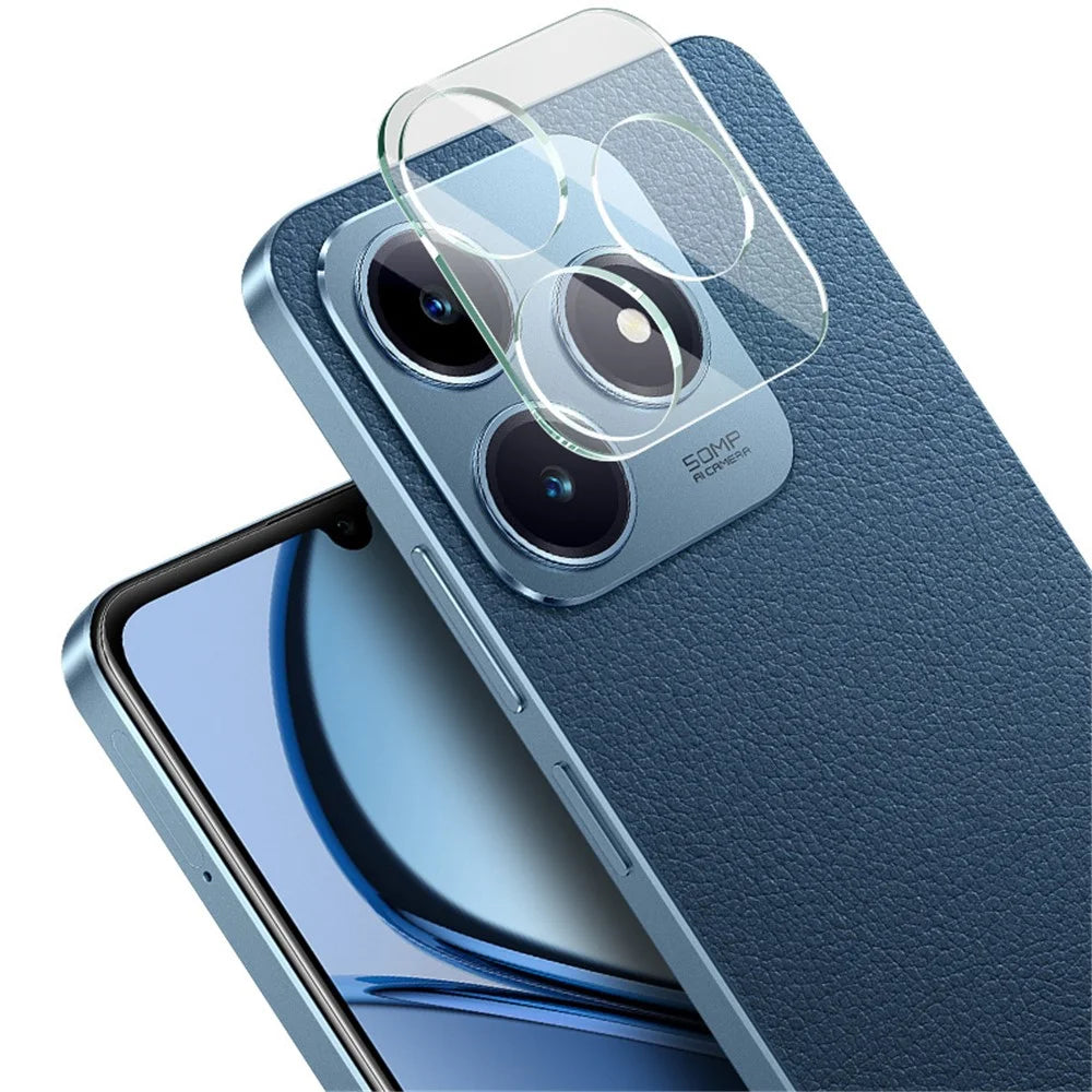 IMAK For Realme C63 4G Tempered Glass Lens Film+Acrylic Lens Cap Camera Lens Protector - 4