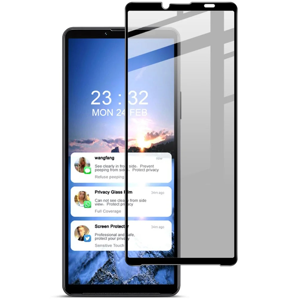 IMAK For Sony Xperia 10 VI Anti-Peep Tempered Glass Screen Protector Full Coverage - 4