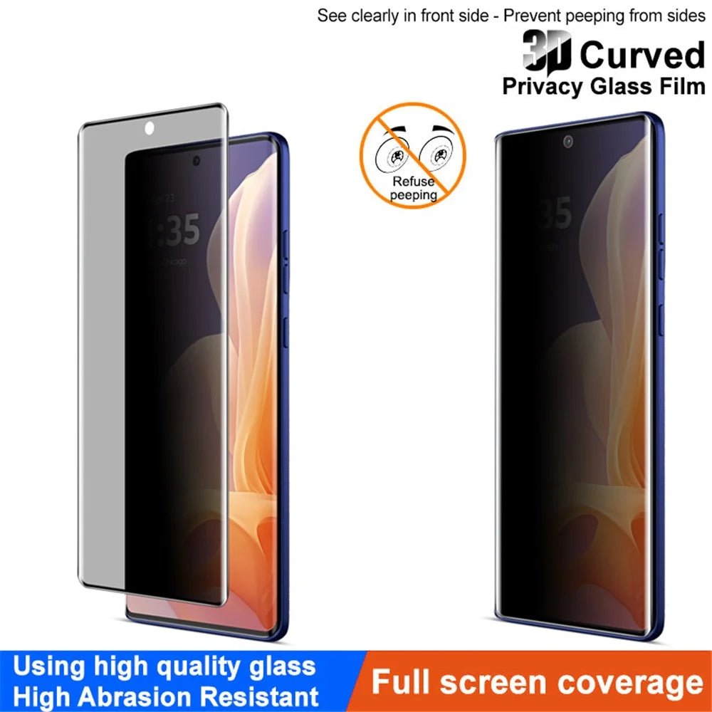 IMAK For Motorola Moto G85 5G / S50 Neo 5G Anti-Spy Full Screen Protector Tempered Glass Film - 2