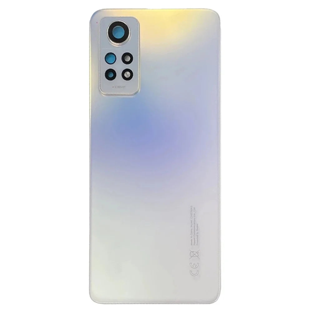 For Xiaomi Redmi Note 12 Pro 4G Back Battery Housing Cover with Camera Ring Lens Cover Spare Part - Polar White - 2