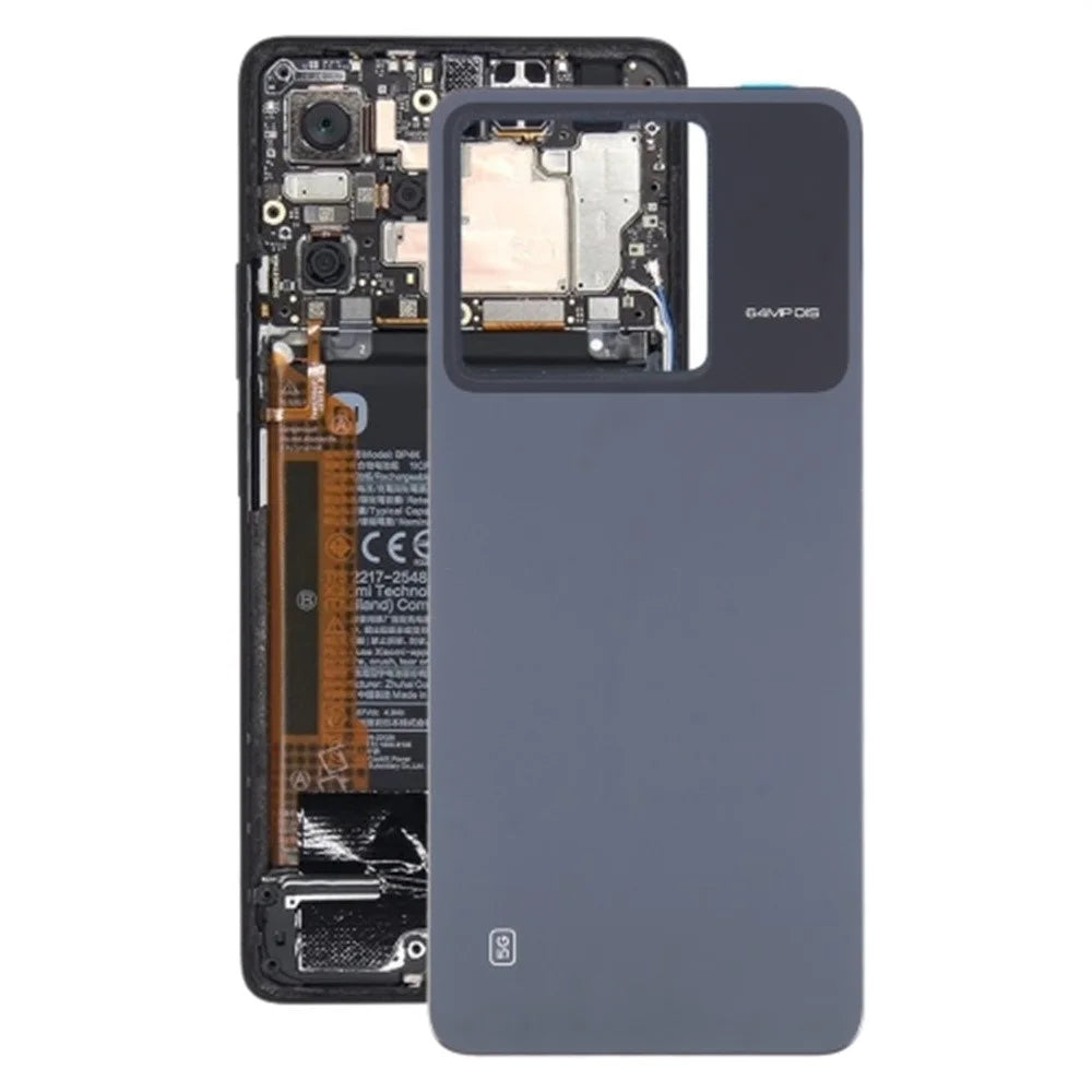 For Xiaomi Poco X6 5G Back Battery Housing Cover Replacement - Black - 4
