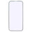 For iPhone 16  /  15 Tempered Glass Film Purple Light Black Edge Silk Printing Full Glue Screen Protector - 2