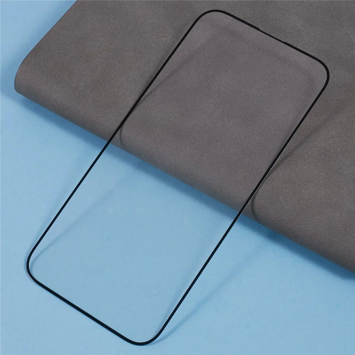 For iPhone 16 Pro Silk Print 9D Tempered Glass Film Full Glue Screen Protector - 4