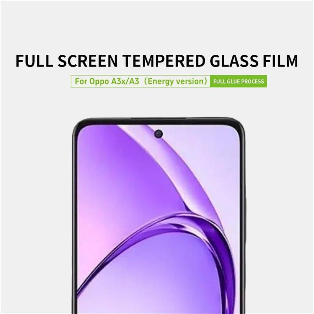 PINWUYO JK Series-2 for Oppo A3x 5G  /  A3x Vitality Edition High Aluminium-Silicon Glass Film 9H Full Screen Protector - 4