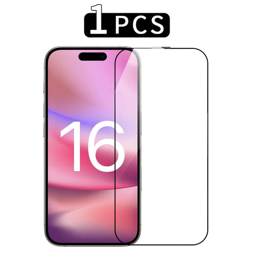 RURIHAI For iPhone 16 Pro Max Screen Protector Secondary Hardening High Aluminium-Silicon Glass Film - 1