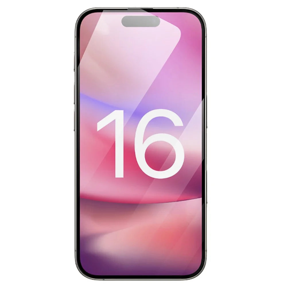 RURIHAI 10Pcs For iPhone 16 Pro High Aluminium-Silicon Glass Film 0.26mm 2.5D Secondary Hardening Screen Protector - 3