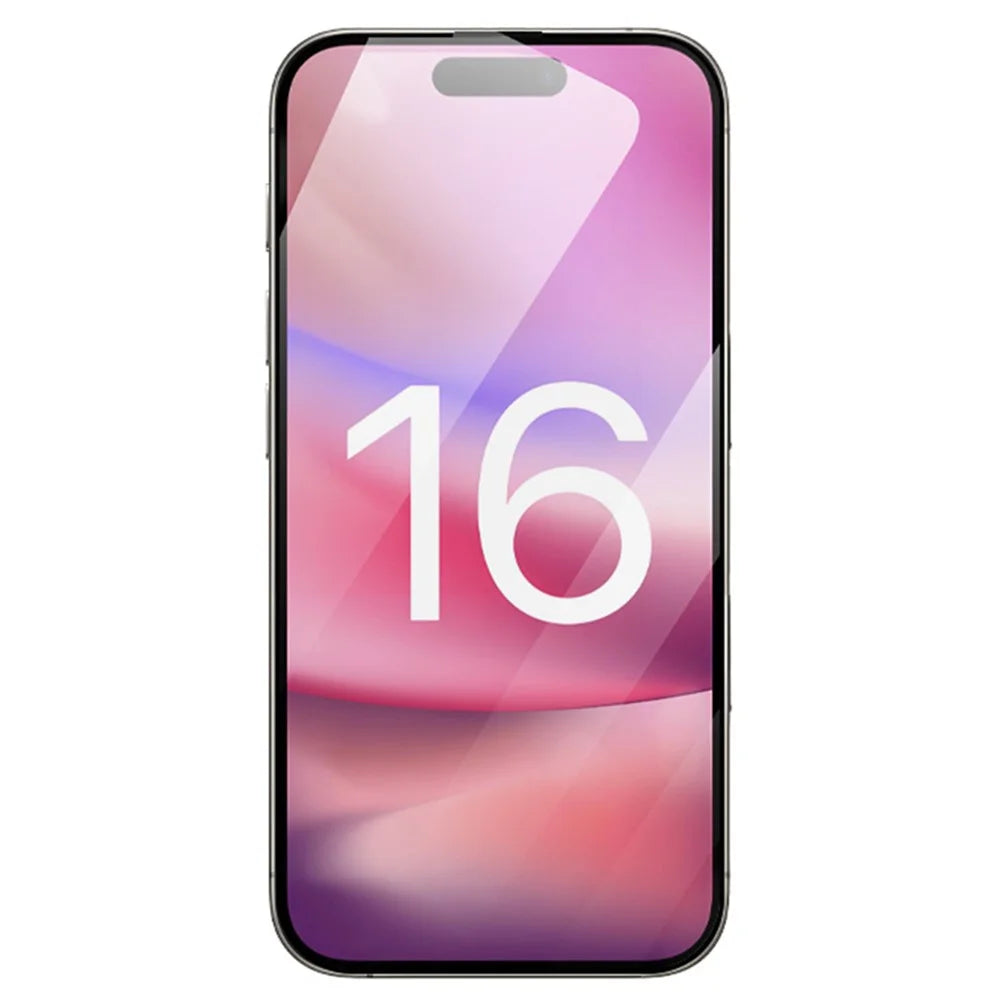RURIHAI 10Pcs For iPhone 16 Plus High Aluminium-Silicon Glass Film 0.26mm 2.5D Secondary Hardening Screen Protector - 3