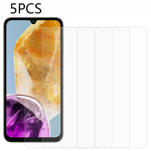 5Pcs For Samsung Galaxy F14 4G Screen Protector 0.3mm 2.5D Tempered Glass Clear Film - 1