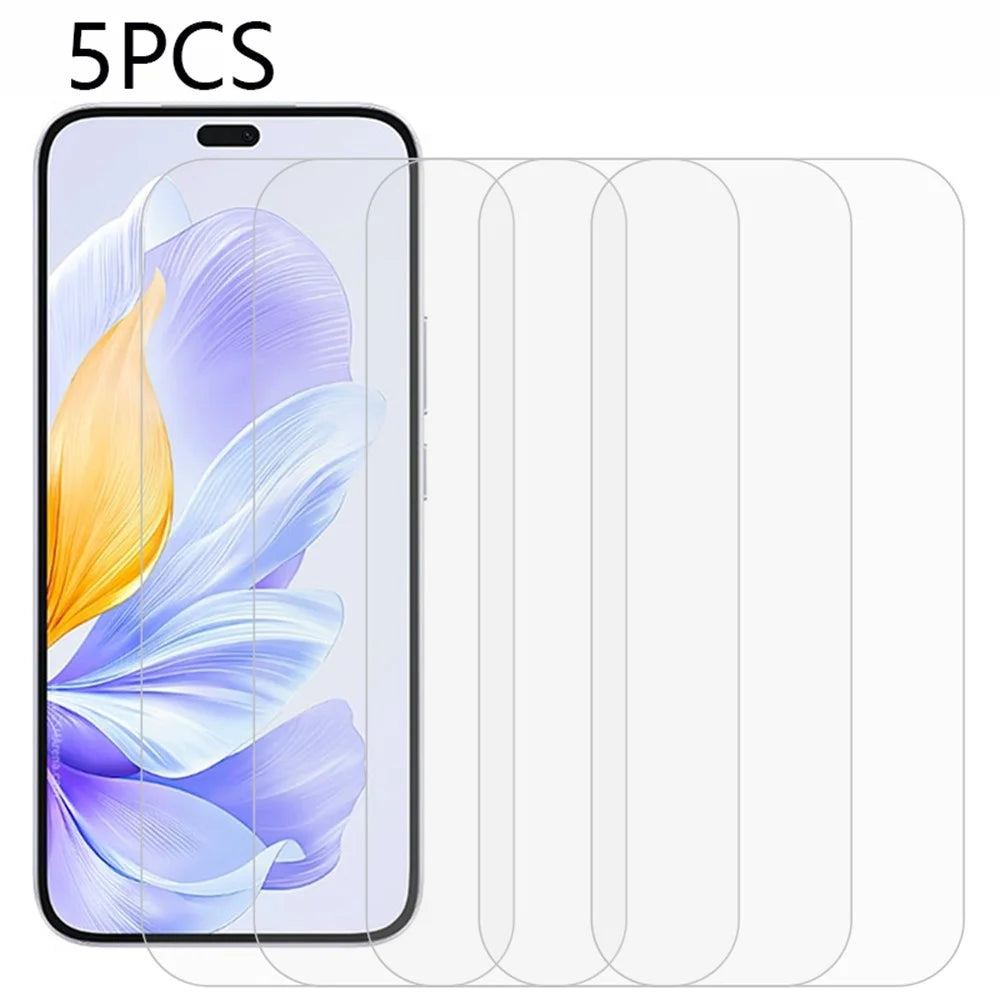 5Pcs For Honor X60i 5G Screen Protector 0.3mm 2.5D Tempered Glass Clear Film - 1