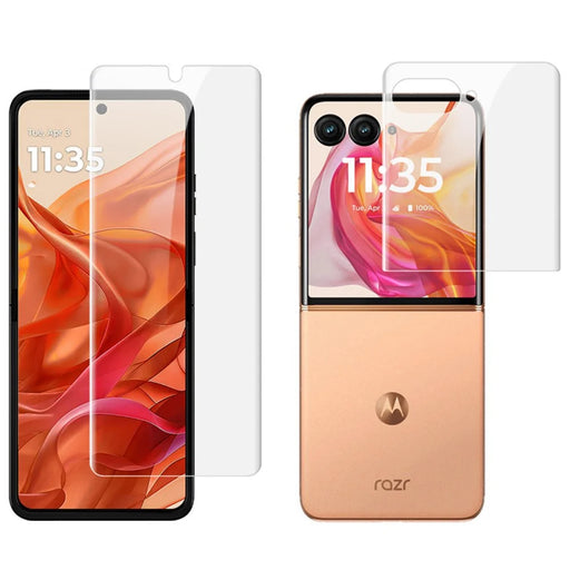 IMAK Hydrogel Film 4th Gen for Motorola Razr 70+ Razr+ (2026) / Razr 60 Pro 5G Razr+ (2025) / Razr 50 Ultra 5G (Razr+ 2024) 1 Set TPU Screen Film (Front Screen+Rear Screen) - 1