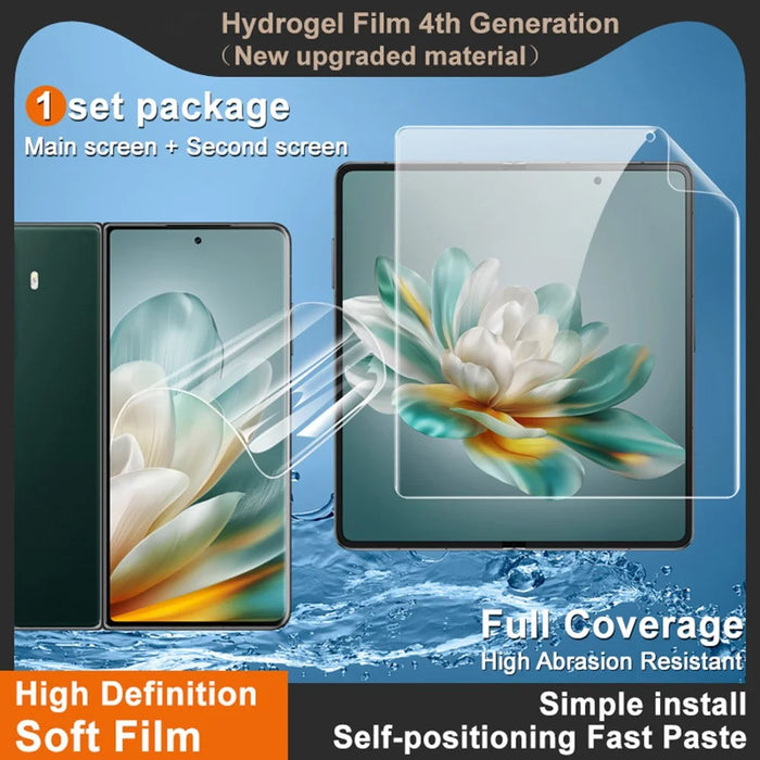 IMAK Hydrogel Film 4th Gen for Honor Magic Vs3 5G / V3 5G 1 Set TPU Screen Film (Front Screen+Inner Large Screen) - 3