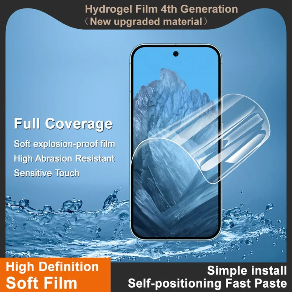 IMAK Hydrogel Film 4th Gen for Google Pixel 9 Pro XL Full Screen Protector Ultra Clear Soft TPU Film - 3