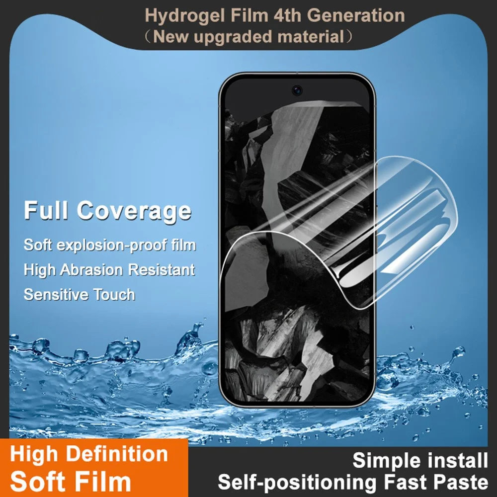 IMAK Hydrogel Film 4th Gen for Google Pixel 9 / Pixel 9 Pro / Motorola Edge (2026) Full Screen Protector Ultra Clear Soft TPU Film - 3