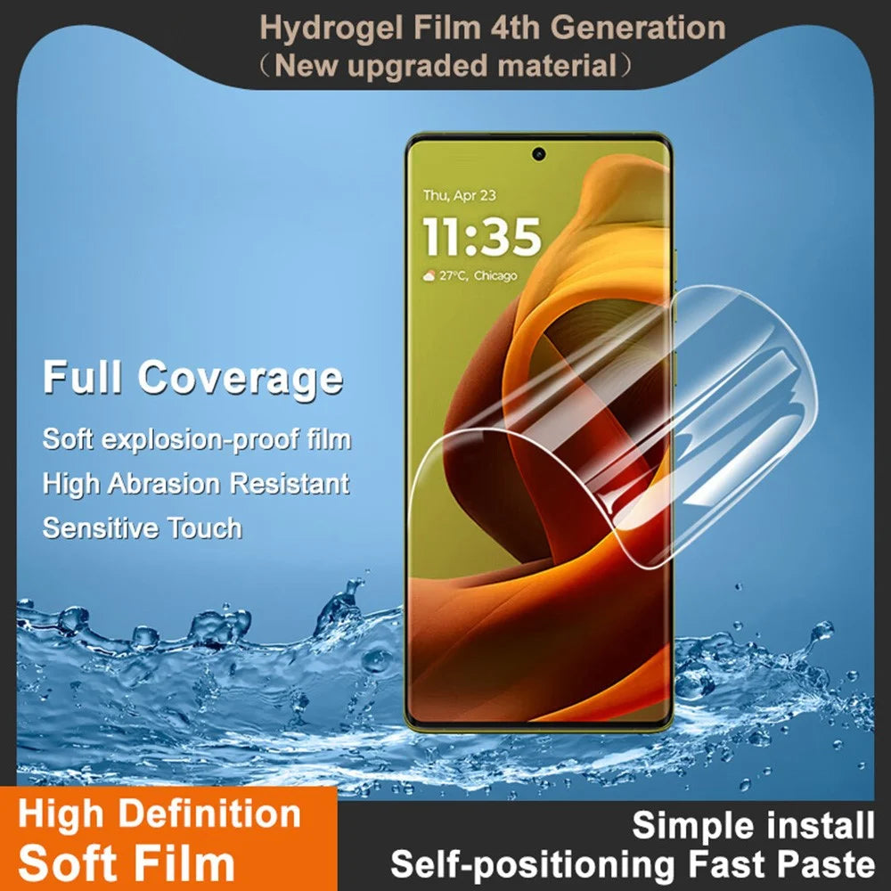 IMAK Hydrogel Film 4th Gen for Motorola Moto G85 5G / S50 Neo 5G Full Screen Protector Ultra Clear Soft TPU Film - 3