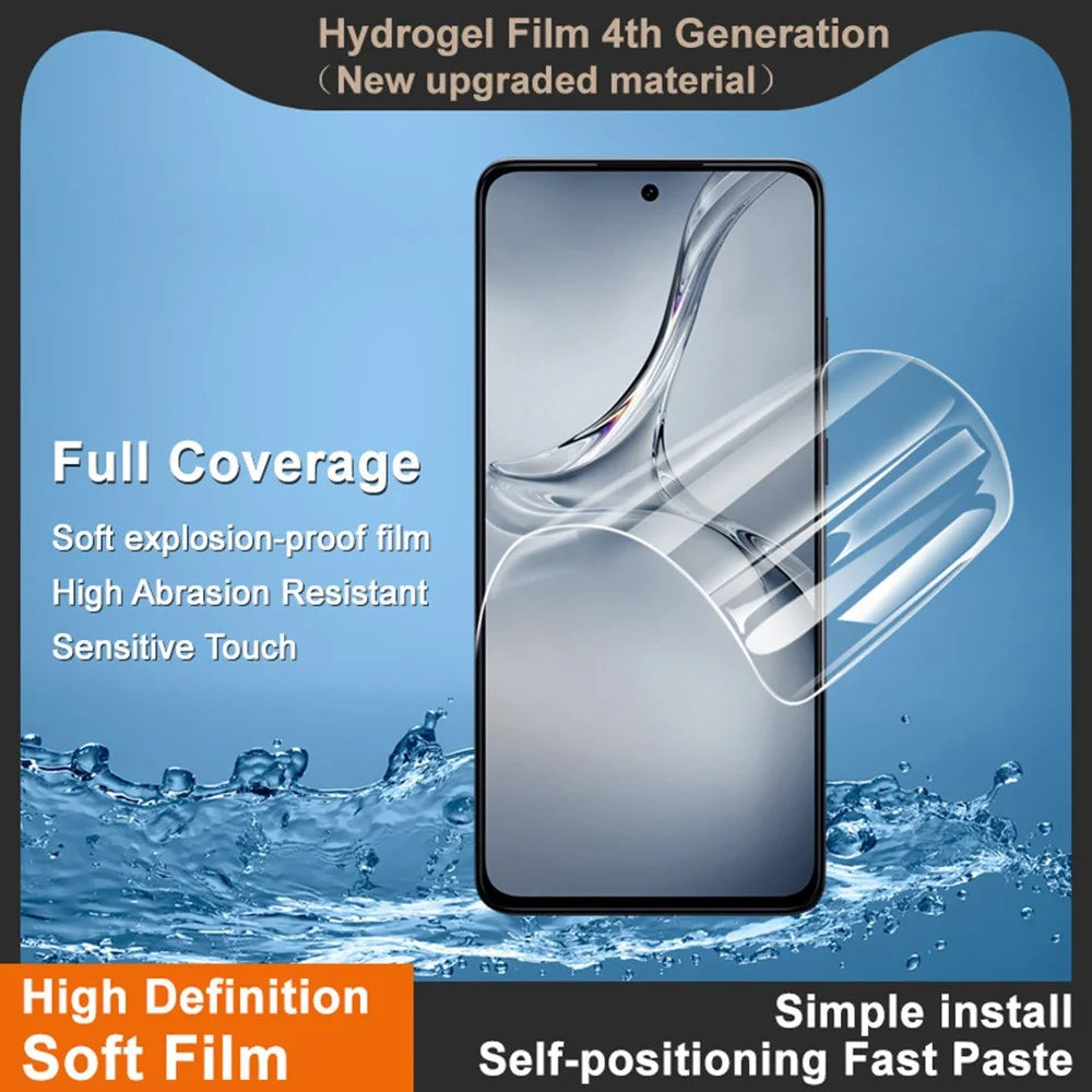IMAK Hydrogel Film 4th Gen for OnePlus Nord CE4 Lite 5G  / Oppo K12x 5G (China) Full Screen Protector Ultra Clear Soft TPU Film - 3