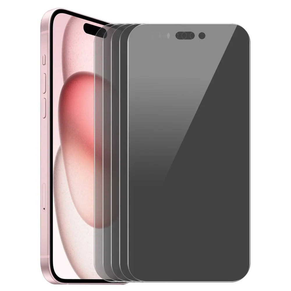 ENKAY HAT PRINCE 5Pcs For iPhone 16 Plus / 15 Plus Tempered Glass Film Anti-Spy Privacy Protection Screen Protector - 1