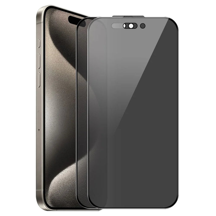 ENKAY HAT PRINCE 2Pcs For iPhone 16 Pro Max Anti-Peep Full Screen Protector Silk Printing HD Clear Film - 1