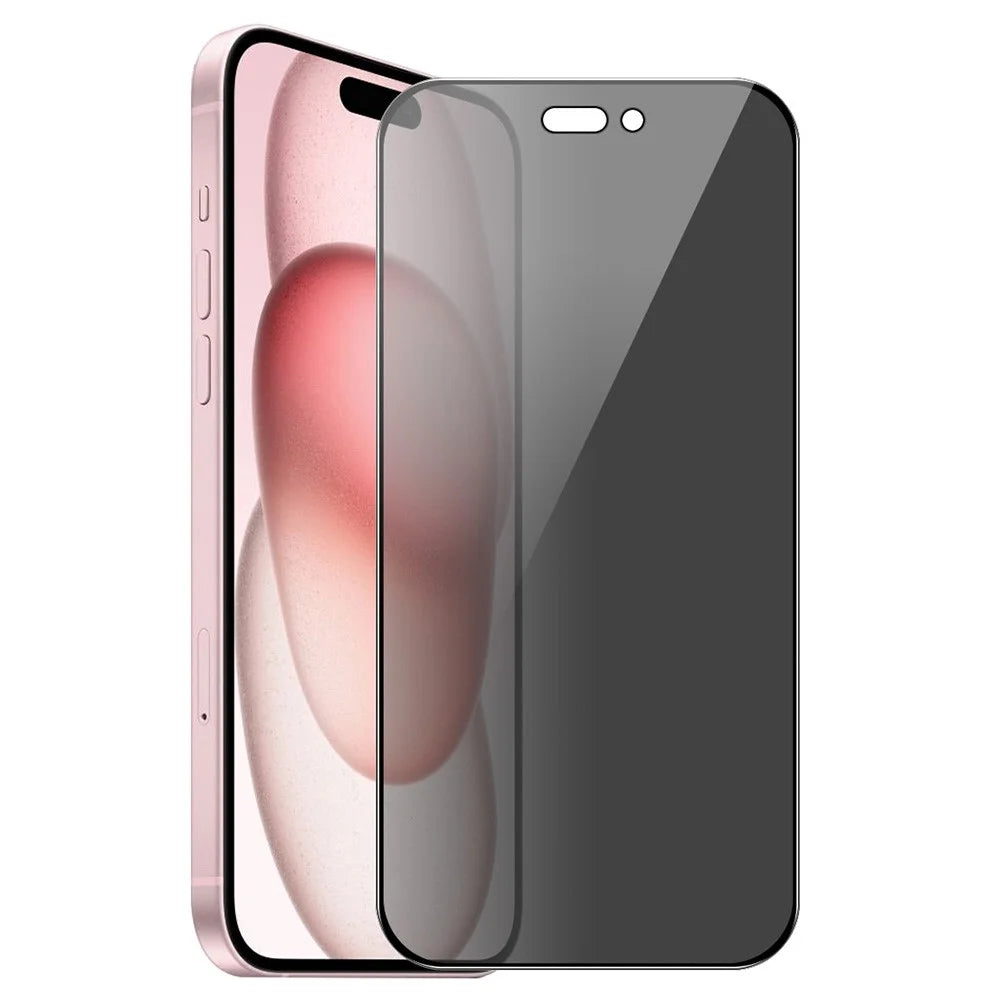ENKAY HAT PRINCE For iPhone 16 Plus / 15 Plus Tempered Glass Screen Protector Anti-Peep Full Cover Film - 1
