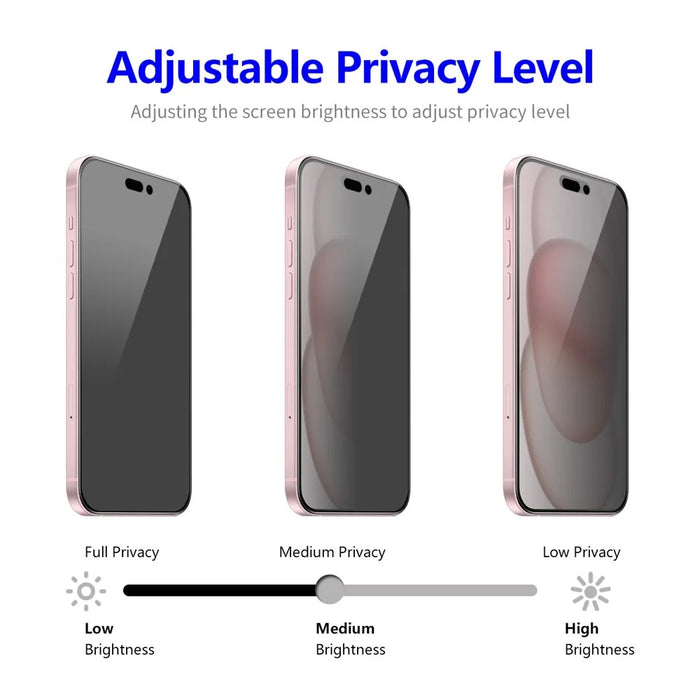 ENKAY HAT PRINCE For iPhone 16 Plus / 15 Plus Tempered Glass Screen Protector Anti-Peep Full Cover Film - 4