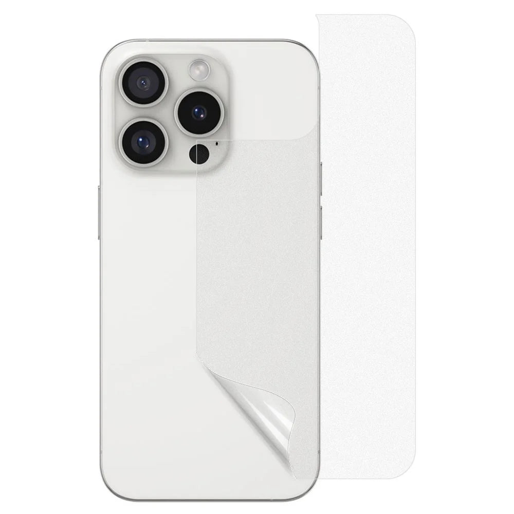 For iPhone 16 Pro Max Phone Back Protector Anti-explosion Nano Matte Soft PET Back Film Cover - 1